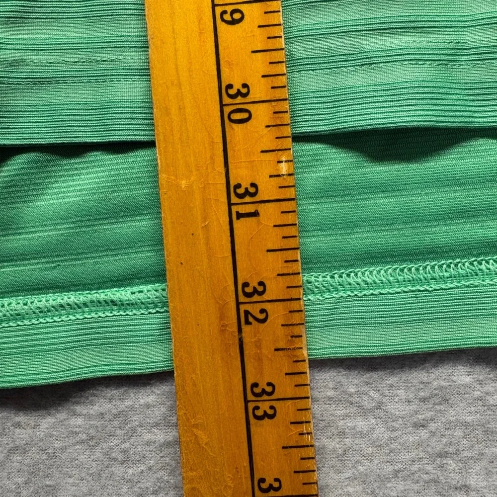 Adidas ClimaCool Mens Golf Polo‎ Shirt XL Green Striped Short Sleeve Performance
